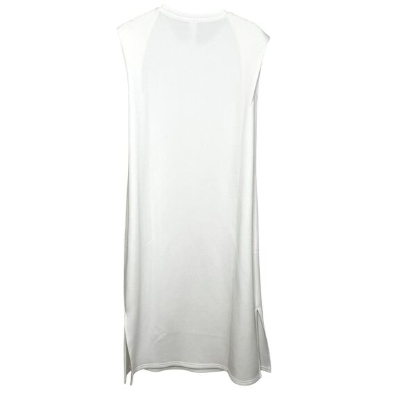 Spanx Dress Womens Small White AirEssentials Sleeveless Midi Pockets Minimalist - Picture 2 of 7